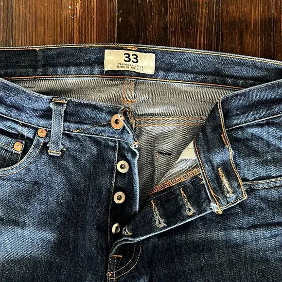 Tellason Stock Jeans Men’s 33x35 - Picture 3 of 4